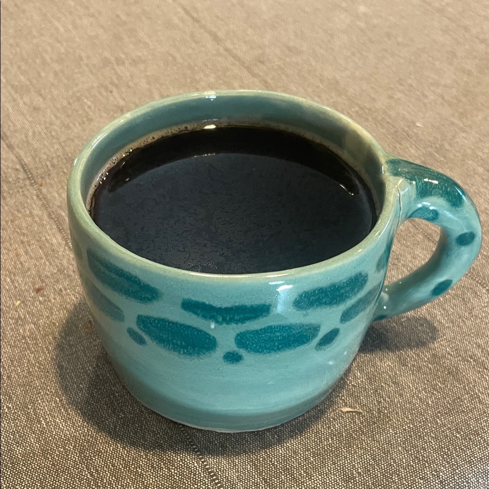 Handcrafted Teal Ceramic pottery Mug